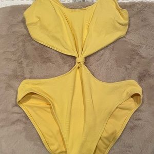 Bright yellow monokini